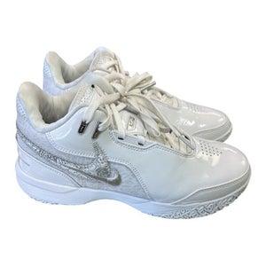 Used Nike FJ1566-102 WHT/SILVER SHOES Basketball Shoes M White Senior 8 11862-S000092658