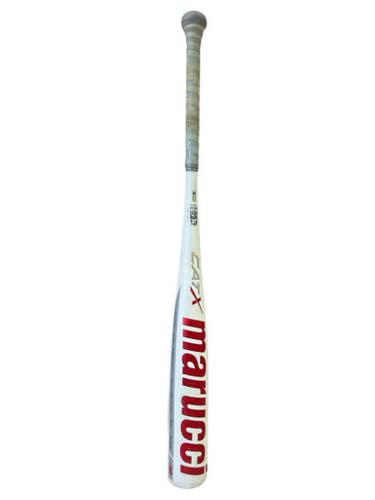 Used Marucci CATX MSBCX8 BB/SB USSSA 2 3/4 Bat White And Red 31" 11862-S000092647