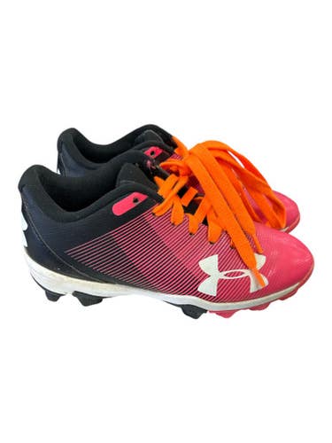Used Under Armour 4200259112 BLK/PINK CLEATS BB/SB Cleats Black And Pink Junior 01 11862-S000092633