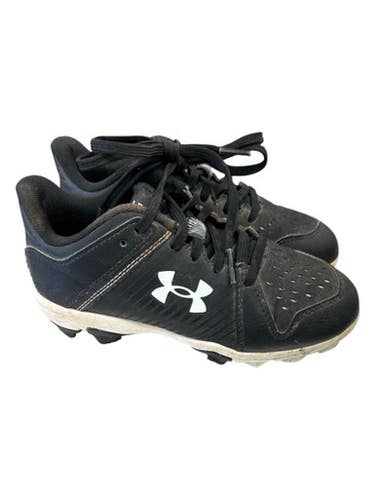 Used Under Armour 4218308883 WHT/BLK CLEAT BB/SB Cleats Black Youth 13.0 11862-S000092635