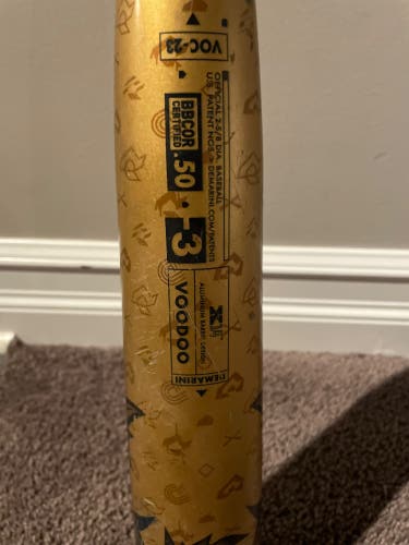 2023 DeMarini Voodoo Alloy BBCOR Certified Bat (-3) 30 oz 33" (Used)