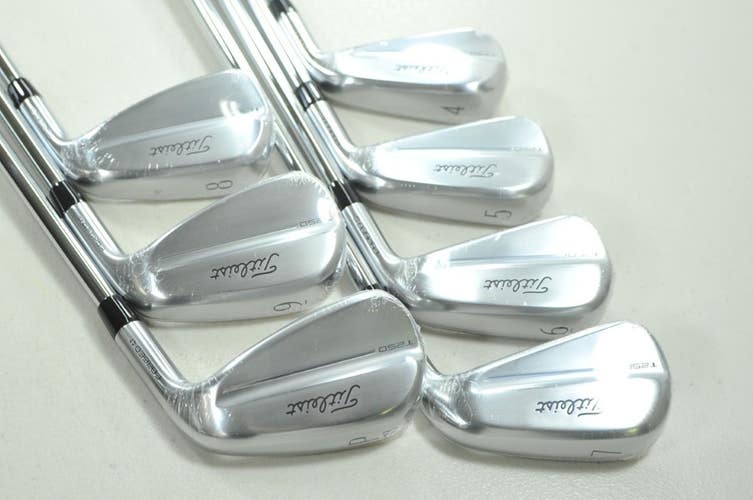 Titleist T250 2025 4-PW Iron Set Stiff Flex Right AMT Black Steel # 210338