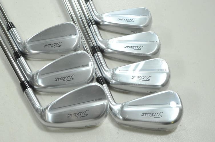 Titleist T250 2025 4-PW Iron Set Stiff Flex Right AMT Black Steel # 210337
