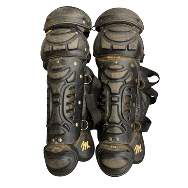 Used MacGregor B 68 Catchers Leg Guards Black Youth 11760-S000087338
