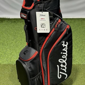 Titleist Cart 14 Golf Cart Bag TB22CT6 Black/Black/Red NEW!
