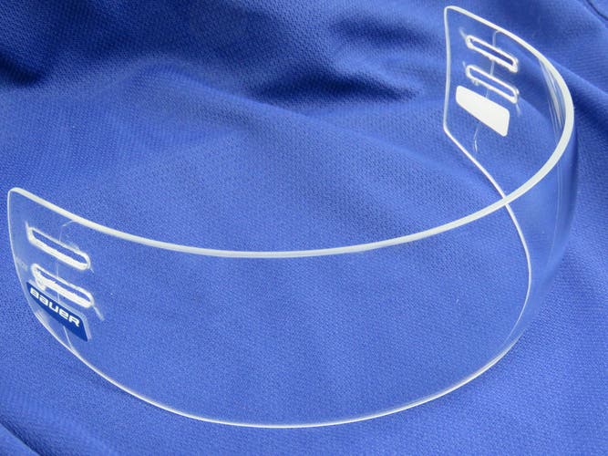 Bauer 55P Clear 3" Short NHL Pro Stock Team Issued Hockey Helmet Visor