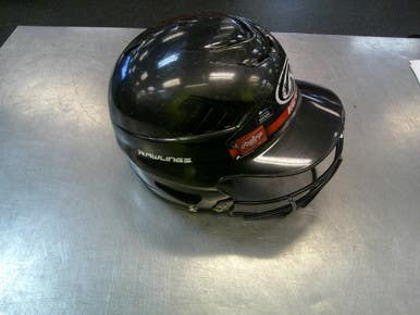Used Rawlings VAPOR Batting Helmet w/Mask Black SM 11339-S000198450