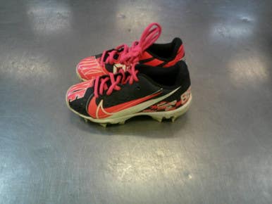 Used Nike HYPERDIAMOND BB/SB Cleats Pink Youth 12.0 11339-S000198439