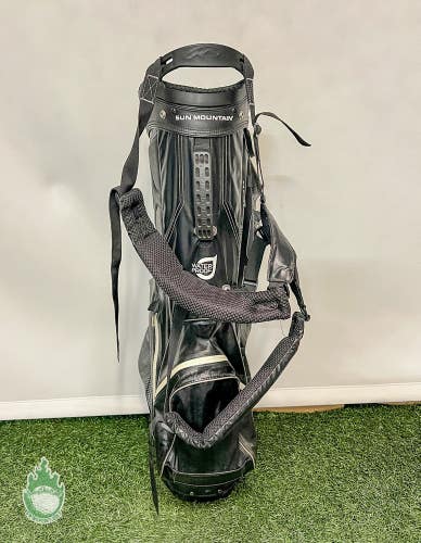 Used Sun Mountain H2NO Waterproof 3-Way Golf Carry Bag Rainhood Not Included