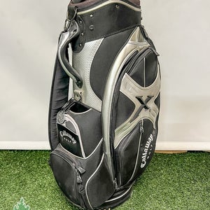 Used Callaway Golf X Mini Staff Golf Bag Black 10-way 11 Pockets