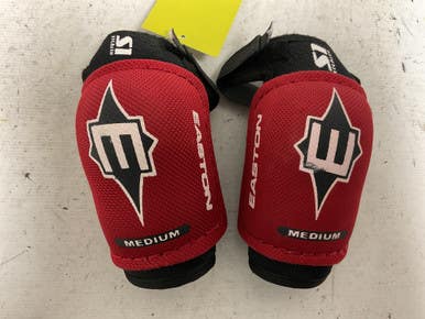 Used Easton STEALTH S1 Youth Elbow Pads Black And Red MD 11855-S000198772