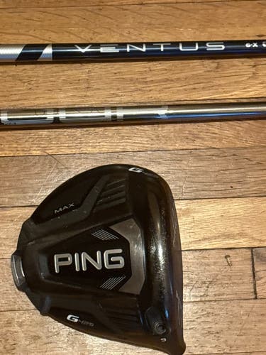 Ping G425 Max RH driver stock Stiff Flex and x stiff fujikura ventus blue included 9 Loft (Used)