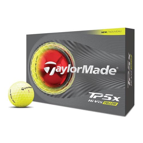 Taylor Made TP5x Golf Balls (Hi-Vis Yellow, 12pk) 1dz 2026 NEW