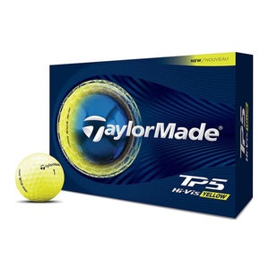 Taylor Made TP5 Golf Balls (Hi-Vis Yellow, 12pk) 1dz 2026 NEW