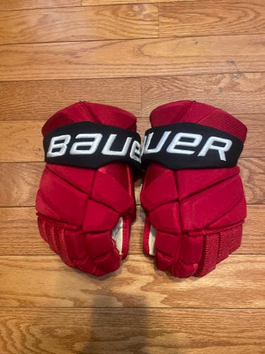 Bauer Vapor Hyperlite Gloves 13" Pro Stock New Jersey Devils
