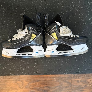 Black/Yellow 2022 True Pro Custom Hockey Skates 10 (New)