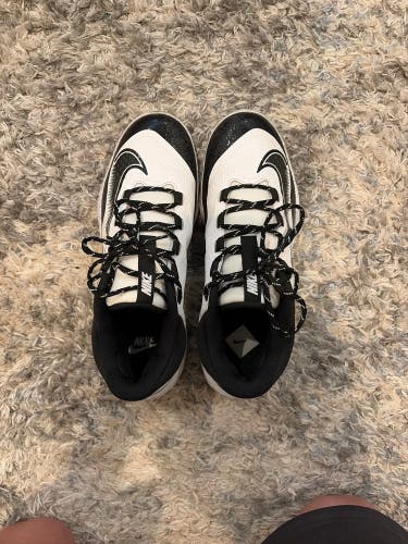 White Men's Size M 9.0 (W 10.0) Nike Nike alpha huarache elite 4 Metal (New)