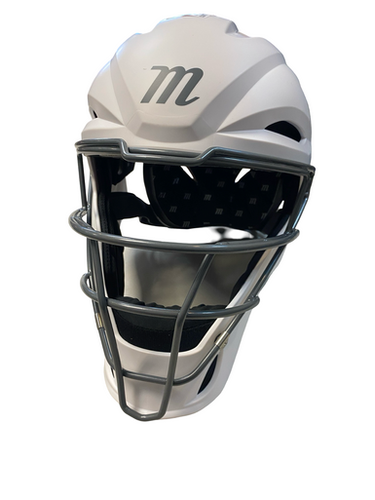 Used Marucci CATCHERS HELMET WHITE Catchers Helmet w/Mask White MD 11706-S000371112