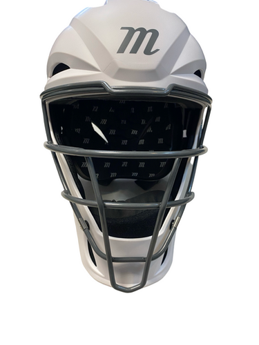 Used Marucci CATCHERS HELMET WHITE Catchers Helmet w/Mask White MD 11706-S000371111