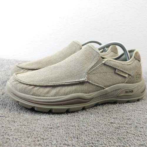 Skechers Arch Fit Motley-Rolens Mens Size 9.5 Slip On Shoes Tan Casual