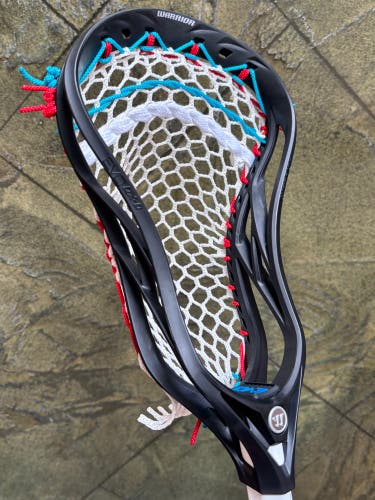 New Warrior Evo QX-O Head Custom Strung with 4s Mesh (Sample Stringing)