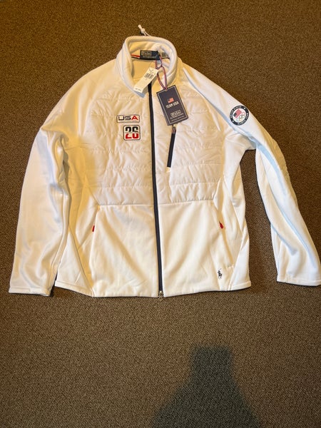 2026 Olympic Team USA Ralph Lauren White hybrid Jacket