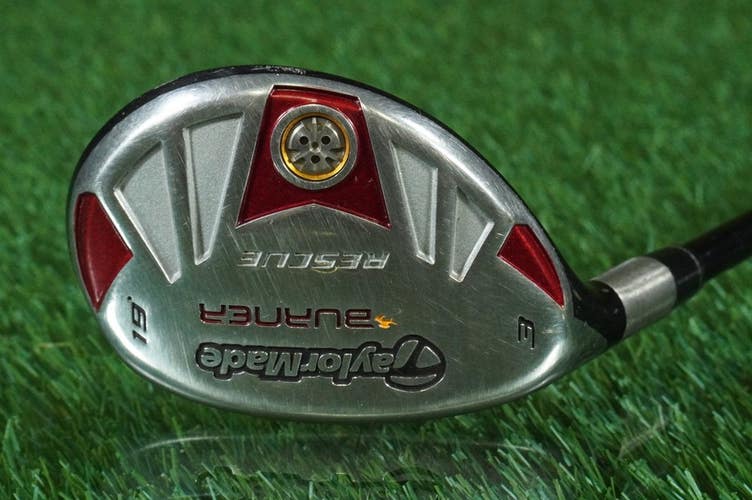 TaylorMade Burner Rescue 19 3 Hybrid Iron 3H REAX 65g Stiff Flex Graphite LH