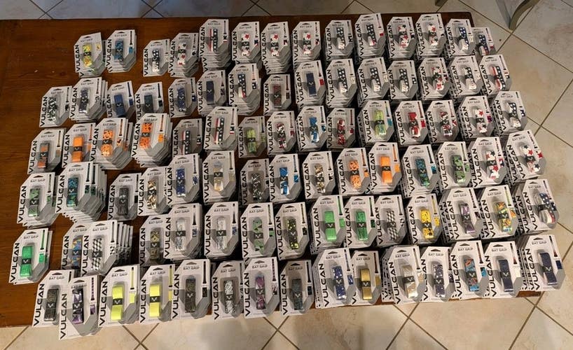 BULK! VULCAN ADVANCED POLYMER BAT GRIPS. COLORS & THICKNESS VARY **READ**