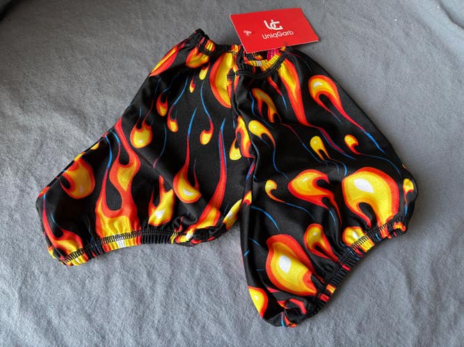 UniqGarb Ice Skate Boot Cover (Fire Flame)