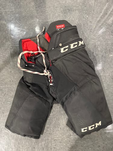 Black Senior Large CCM JetSpeed FT1 Hockey Pants (Used)