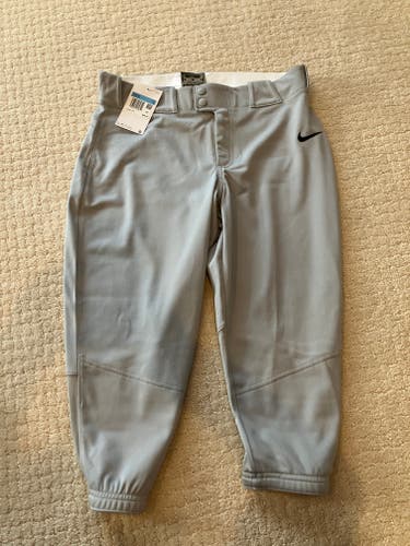Gray Women's Medium Adult Nike Game Pants (New)