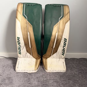 Small Bauer Supreme Shadow Goalie Leg Pads Pro Stock (Used)