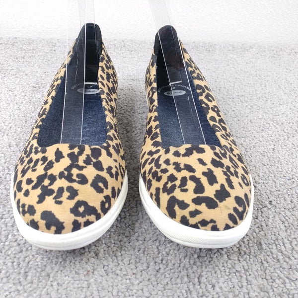 Dr. Scholl's Shoes Womens Size 8.5 Ballet Flats Slip On Animal Print Rise Shine