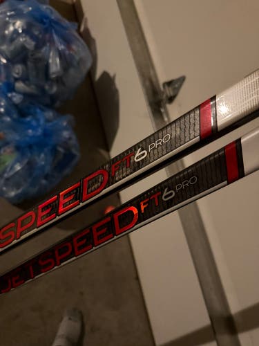 Senior CCM JetSpeed FT6 Pro Left Hand Hockey Stick Heel Pattern 100 Flex 1 (New) 1 barley used