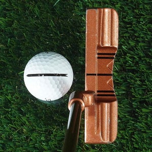 Square Two Radical S Balata 97 Plumbers Neck Blade Putter 35" Graphite Shaft RH