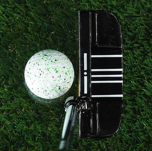 RAM Zebra C II Plumbers Neck Putter Blade 35" Apollo Steel Shaft RH ~ LOOK!!