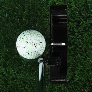 Black Plumbers Neck Blade Putter The Cadillac Tru-Arrow 34" Steel RH