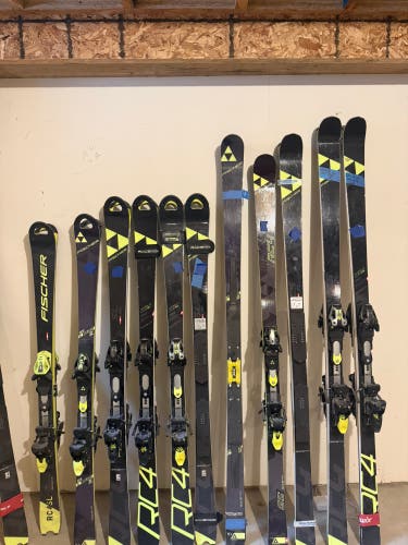 Fischer RC4 Race 158 cm Skis 11 pairs various sizes (Used)