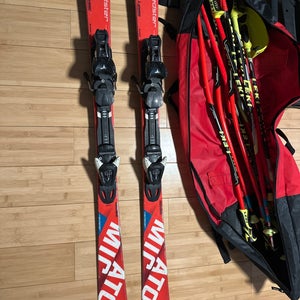 Atomic Redster SL 131 cm Racing Skis With Bindings (Used)
