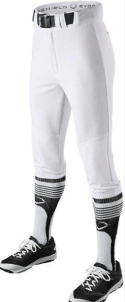 EvoShield Salute WB60005 Adult Knicker Baseball Pants - Small, Team White