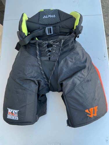 Medium Warrior Alpha Hockey Pants  KC Mavericks Pro Stock (Used) 1974
