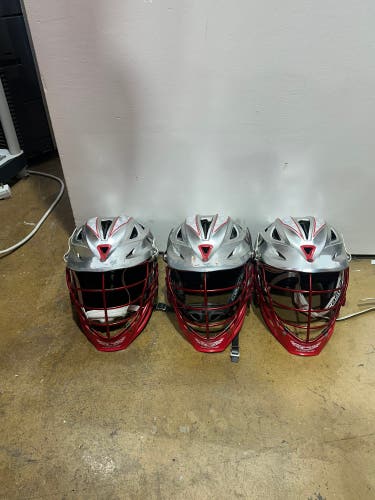 Three Cascade R Helmets