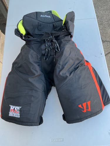 Large Warrior Alpha Hockey Pants  KC Mavericks Pro Stock (Used) 8936