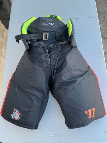 Large Warrior Alpha Hockey Pants  KC Mavericks Pro Stock (Used) 1637