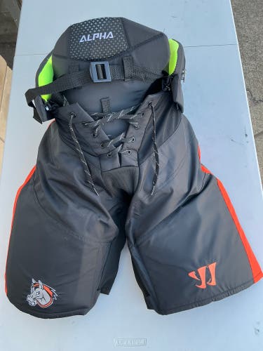 Large Warrior Alpha Hockey Pants  KC Mavericks Pro Stock (Used) 8251