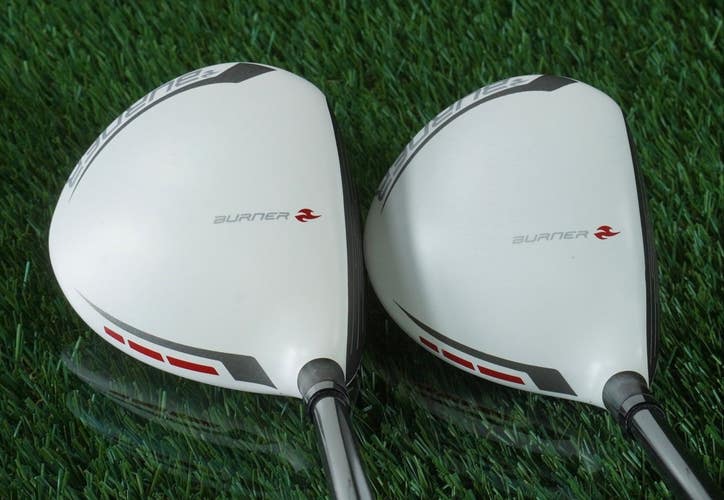TaylorMade Burner Superfast 2.0 Woods Set 3W 5W 15 +18 Regular LH + New Grips!