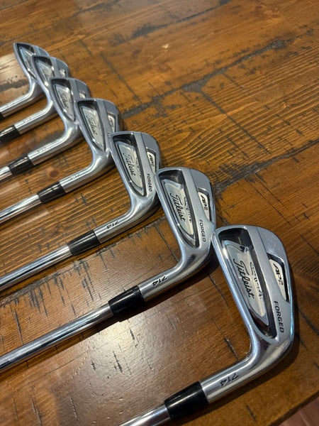 Men's Titleist 714 AP2 Right Handed Iron Set Stiff Flex Steel Shaft (Used)