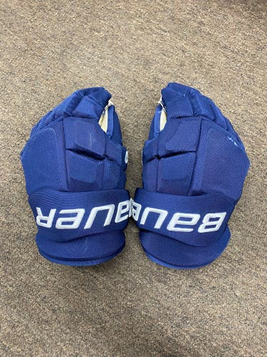 NHL FLORIDA PANTHERS Bauer Supreme Mach Gloves 14" Pro Stock (Used)
