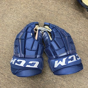 NHL COLUMBUS BLUE JACKETS CCM Pro Model Gloves 15" Pro Stock (Used)
