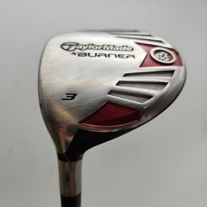 LEFTY 2007 TAYLORMADE BURNER 3 WOOD 15* REG REAX SUPERFAST 50G FAIR